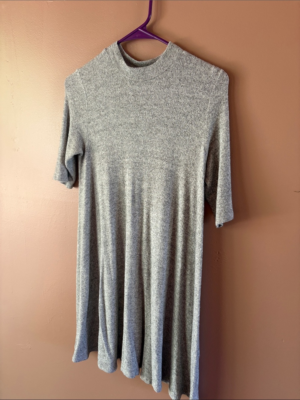 Soprano Heather Grey Midi Swing Dress
